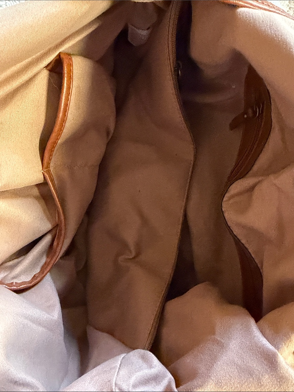Lucky Brand Hobo Leather and Canvas Tote  | EUC | OS - Picture 9 of 12